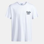 Tee shirt coton blanc col rond rugby club homme jack & jones