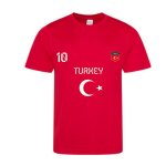 Tee shirt foot turquie enfant rouge Tee shirt foot turquie enfant rouge