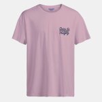 Tee shirt pink nectar avec imprim rugby homme jack & jones