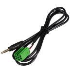 Tempsa 3. 5mm jack aux adaptateur entre auxiliaire cble pr renault clio mp3 ipod noir