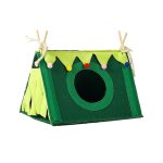 Tente d'angle pour animal de compagnie, petit nid de lapin, hamster, maison, ecureuil, petit cochon d'inde, ...
