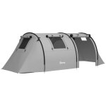 Tente de camping 3 - 4 pers. etanchit 3000 mm chambre salon sac gris