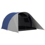Tente de camping familiale 3 - 4 pers. - tente tunnel double toit sac inclus - fibre verre polyester ...