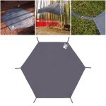 Tente de camping lgre avec empreinte de pied en pu, bche etanche avec sac de transport a cordon pour ...