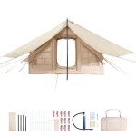 Tente de camping gonflable - duoku - 3x2x2 m - tente de glamping pour 3 a 5 personnes oxford 300d facile ...