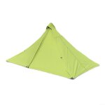 Tente de camping pyramid pour 12 personnes, tissu oxford 210d vert