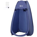 Tente de douche pliable pop - up automatique instantan�e cabinet de changement camping polyester bleu ...