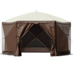 Tente de jardin - duoku - abri de camping pop - up a 6 c�t�s de 10 x 10 pieds - avec fen�tres en maille ...