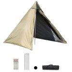 Tente pyramidale, tente solo, tipi ultralégère, camping en plein air, tente simple portable, randonnée ... Tente pyramidale, tente solo, tipi ultralégère, camping en plein air, tente simple portable, randonnée ...