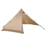 Tente tipi chaude pour 4 personnes - duoku - tente d'hiver portable avec ouverture pour po�le - toile ...