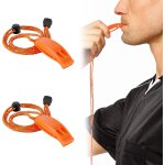 Teppc - 2 pièces sifflet de secours avec cordon, sifflet securité randonnée sifflet de secours fort avec ... Teppc - 2 pièces sifflet de secours avec cordon, sifflet securité randonnée sifflet de secours fort avec ...