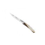 Le thiers 5835 couteau, lame acier 12c27 satiné, mitre inox, manche 12 cm bois pistachier Le thiers 5835 couteau, lame acier 12c27 satiné, mitre inox, manche 12 cm bois pistachier