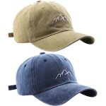 Tianyi - 2 casquettes de baseball pour hommes, chapeaux en coton, chapeaux vintage pour hommes, chapeaux ...