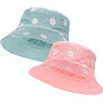 Tianyi - lot de 2 chapeaux bob, visire solaire pour femme, chapeau de pcheur en coton, chapeaux pliables ...