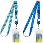 Tianyi - lot de 2 cordons de croisière, cordon réglable avec bobine rétractable, etanche, porte - badge ... Tianyi - lot de 2 cordons de croisière, cordon réglable avec bobine rétractable, etanche, porte - badge ...