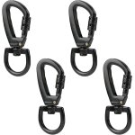 Tianyi - 2 pcs mousqueton escalade tactique, mousqueton laisse chien avec verrouillage aluminium, articulation ... Tianyi - 2 pcs mousqueton escalade tactique, mousqueton laisse chien avec verrouillage aluminium, articulation ...