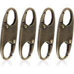 Tianyi - lot de 4 fermetures a glissire antivol pour sacs a dos, fermetures a glissire dtachables, ...