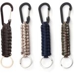 Tianyi - 4 pièces paracord porte - clés, mousqueton avec corde tressée mousqueton porte clé pour survie ... Tianyi - 4 pièces paracord porte - clés, mousqueton avec corde tressée mousqueton porte clé pour survie ...