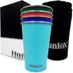 Tianyi - ® 4 x 500 ml gobelet rutilisable u2013 verre incassable u2013 vaisselle camping car u2013 ...