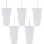Tianyi - 5 pcs tasse en plastique rutilisable gobelet plastique verres plastique rutilisables, gobelet, ...