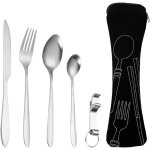 Tianyi - 5 pièces couvert camping de inox de voyage nomades set, vaisselle camping ménagères assorties ... Tianyi - 5 pièces couvert camping de inox de voyage nomades set, vaisselle camping ménagères assorties ...