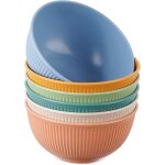 Tianyi - lot de 6 bols a crales en plastique incassable de 60 ml - bol a soupe - saladiers pour micro ...