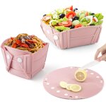Tianyi - bol pliable camping, vaisselle camping 3 en 1 pliables en bol a saladier, tasse et assiette, ...