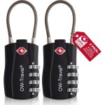 Tianyi - cadenas cable tsa pour valise. cadenas code 4 chiffres antivol pour bagages casier rangement ...