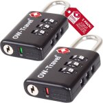 Tianyi - cadenas tsa pour valise avec indicateur d'ouverture. cadenas code 3 chiffres antivol pour bagages ...