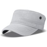 Tianyi - casquette de baseball homme plat classic plain vintage arme militaire cadet style coton cap ...