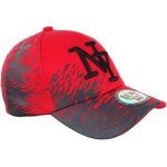 Tianyi - casquette enfant rouge et grise city baseball tendance noryk de 7 a 11 ans - garon