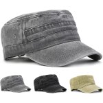 Tianyi - casquette homme vintage casquette militaire rglable arme chapeau, unisex casquette de baseball ...