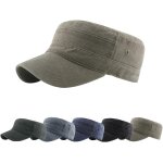 Tianyi - casquette homme vintage casquette militaire rglable chapeau de cadet arme casquette de baseball ...