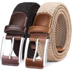 Tianyi - ceinture elastique 2 paquet, tressée de golf tissus homme et femme 35mm Tianyi - ceinture elastique 2 paquet, tressée de golf tissus homme et femme 35mm