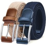 Tianyi - ceinture elastique 2 paquet, tressée de golf tissus homme et femme 35mm Tianyi - ceinture elastique 2 paquet, tressée de golf tissus homme et femme 35mm