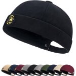 Tianyi - chapeau docker pour homme bonnet de pcheur sans bord roul casquette docker coton bonnet unique ...