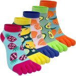 Tianyi - chaussette a doigts femme drle coton court basse socquettes orteils spars de sport nouveaut ...