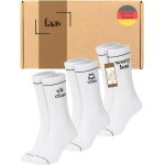 Tianyi - chaussettes de tennis femme - sport - statement - lot de 3 - slogan - retro - rayures - certifi ...