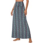 Tianyi - femmes et plage bohme elastique yoga maxi jupes taille haute longues tube jupe