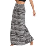 Tianyi - femmes et plage bohme elastique yoga maxi jupes taille haute longues tube jupe