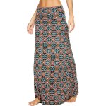 Tianyi - femmes et plage bohme elastique yoga maxi jupes taille haute longues tube jupe