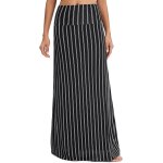 Tianyi - femmes et plage bohme elastique yoga maxi jupes taille haute longues tube jupe