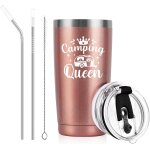Tianyi - gobelet de camping pour femme, elle, campeur, cadeaux de camping amusants - camping queen - ... Tianyi - gobelet de camping pour femme, elle, campeur, cadeaux de camping amusants - camping queen - ...