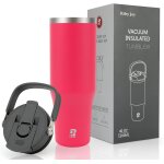 Tianyi - gourde isotherme 2. 0 - travel mug isotherme 1. 2l - gobelet avec paille poigne, thermos caf ...