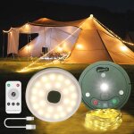 Tianyi - guirlande lumineuse de camping, 9 modes d'clairage, dure jusqu' 30 heures, polyvalente guirlande ...