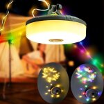 Tianyi - guirlande lumineuse de camping rollable 10m led chane de lampe, 8 modes d'clairage portable ...