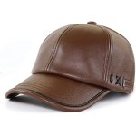 Tianyi - homme casquette de baseball réglable chapeau sportif hat flat cap en cuir Tianyi - homme casquette de baseball réglable chapeau sportif hat flat cap en cuir
