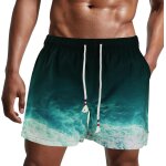 Tianyi - homme shorts de bain maillot de bain maillot surf avec poches serrage rglable doublure etanche ...