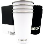 Tianyi - huniox 4 x 500 ml tasse camping ¿ vaisselle camping ¿ mug reutilisable ¿ tasse en metal ...