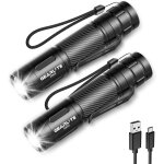 Tianyi - lampe torche rechargeable 2 pièces, 2000lm lampe de poche longue portée led ultra puissante ... Tianyi - lampe torche rechargeable 2 pièces, 2000lm lampe de poche longue portée led ultra puissante ...